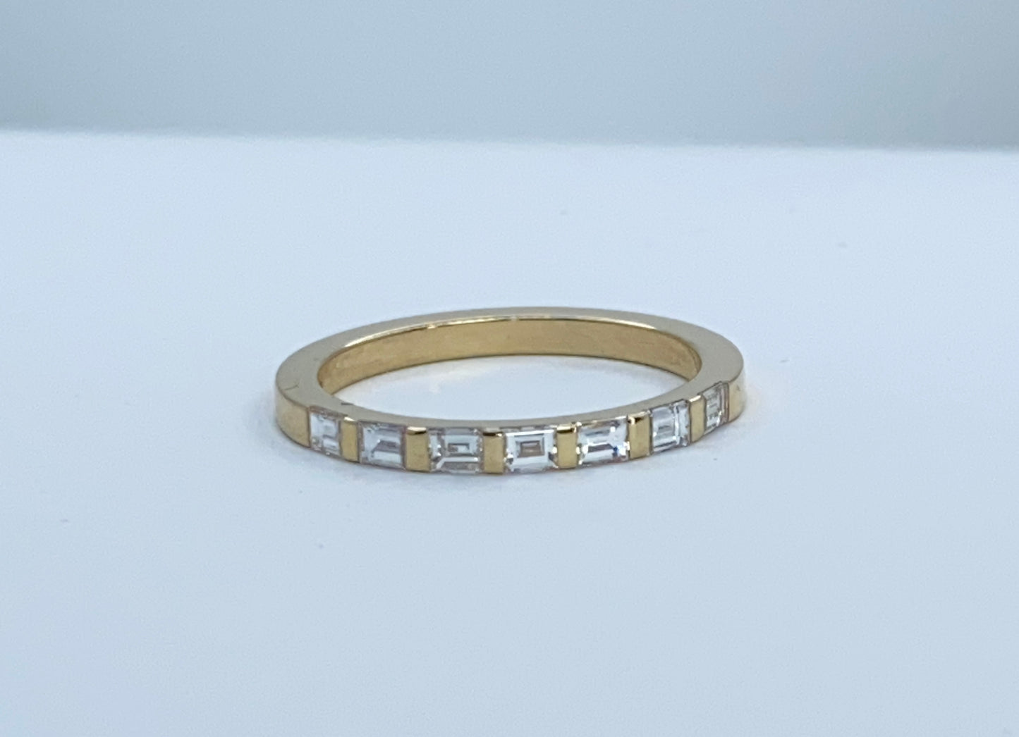 Gold Baguette Diamond Band